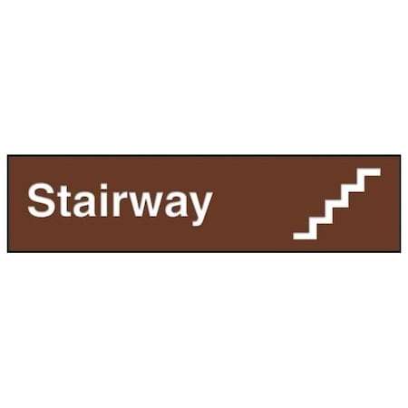 Accuform 12 in W x 3 in H, Engraved Plastic PSG612BR